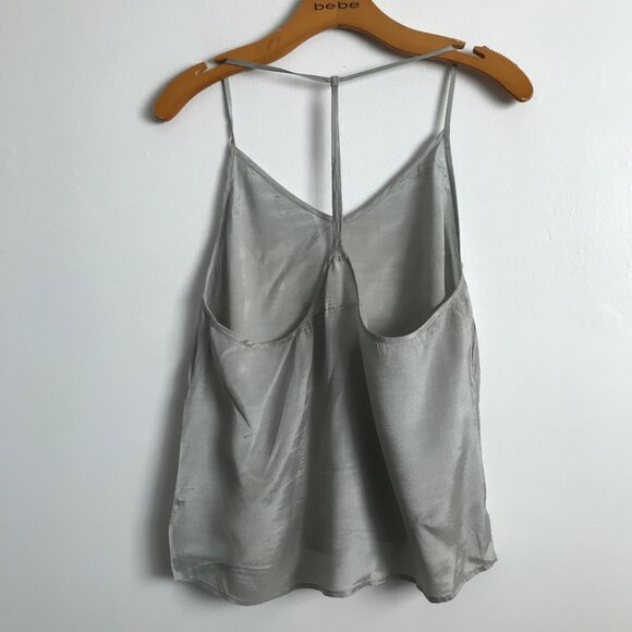 Chan Luu Gray Camisole T Back Tank Top Womens L - Picture 3 of 9